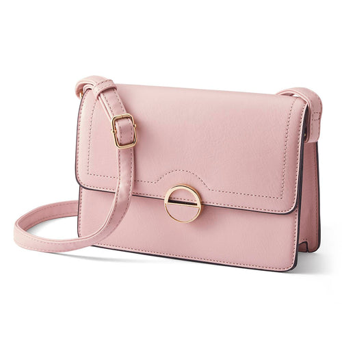 Snap-Front Shoulder Bag
